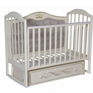 Детская кроватка ''Анита'' 999 с мягкой спинкой